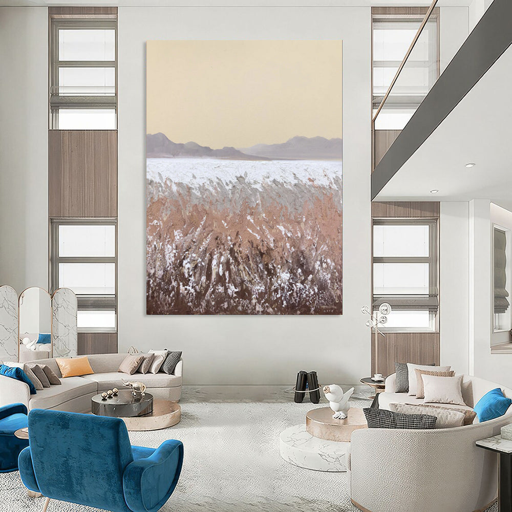 “Desert Hues Landscape” – Textured Abstract Landscape Oil CT2090