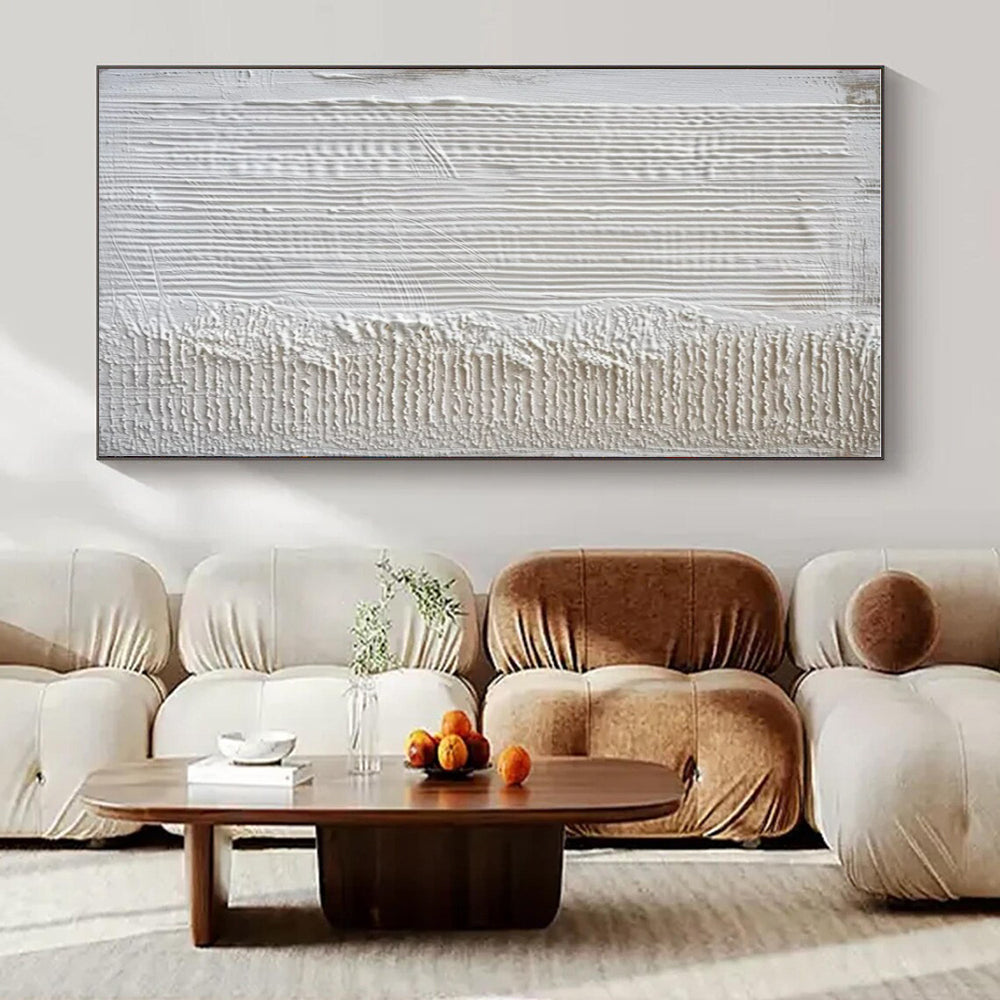 White Textured Lines & Patterns - "Tactile Whites" - 3D Textured Painting CT1483