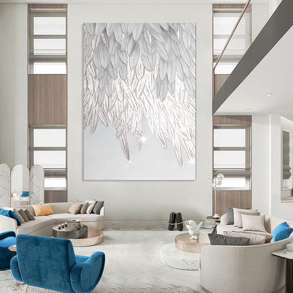 “Silver Angel Wings” - Realistic Textured Art CT2019