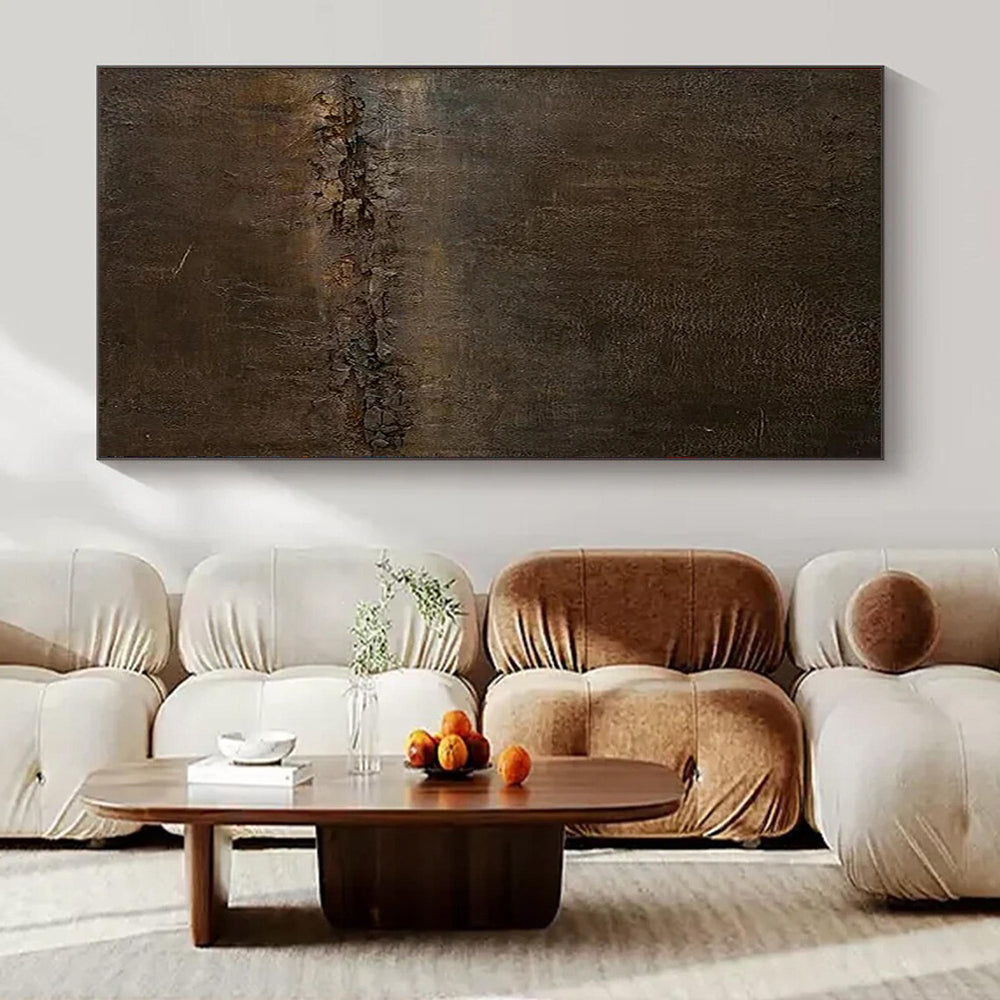 “Dark Textured Abstract” ，Abstract Textured Acrylic Painting CT0946
