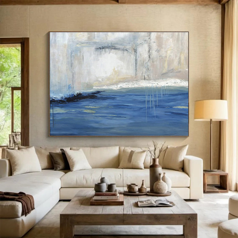 “Abstract Waterfall Scene” Abstract Oil Painting On Canvas DKH402