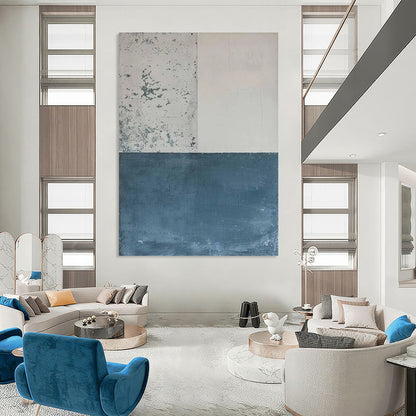 “Minimalist Color Block” - Minimalist Abstract Painting On Canvas DTP085