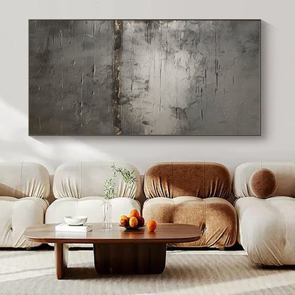 Grey Textured Gradient - Abstract Textured Acrylic Painting CT1365