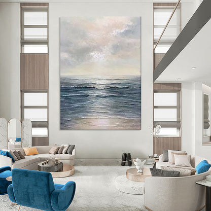“Serene Sea at Dawn” – Realistic Seascape Oil CT2101