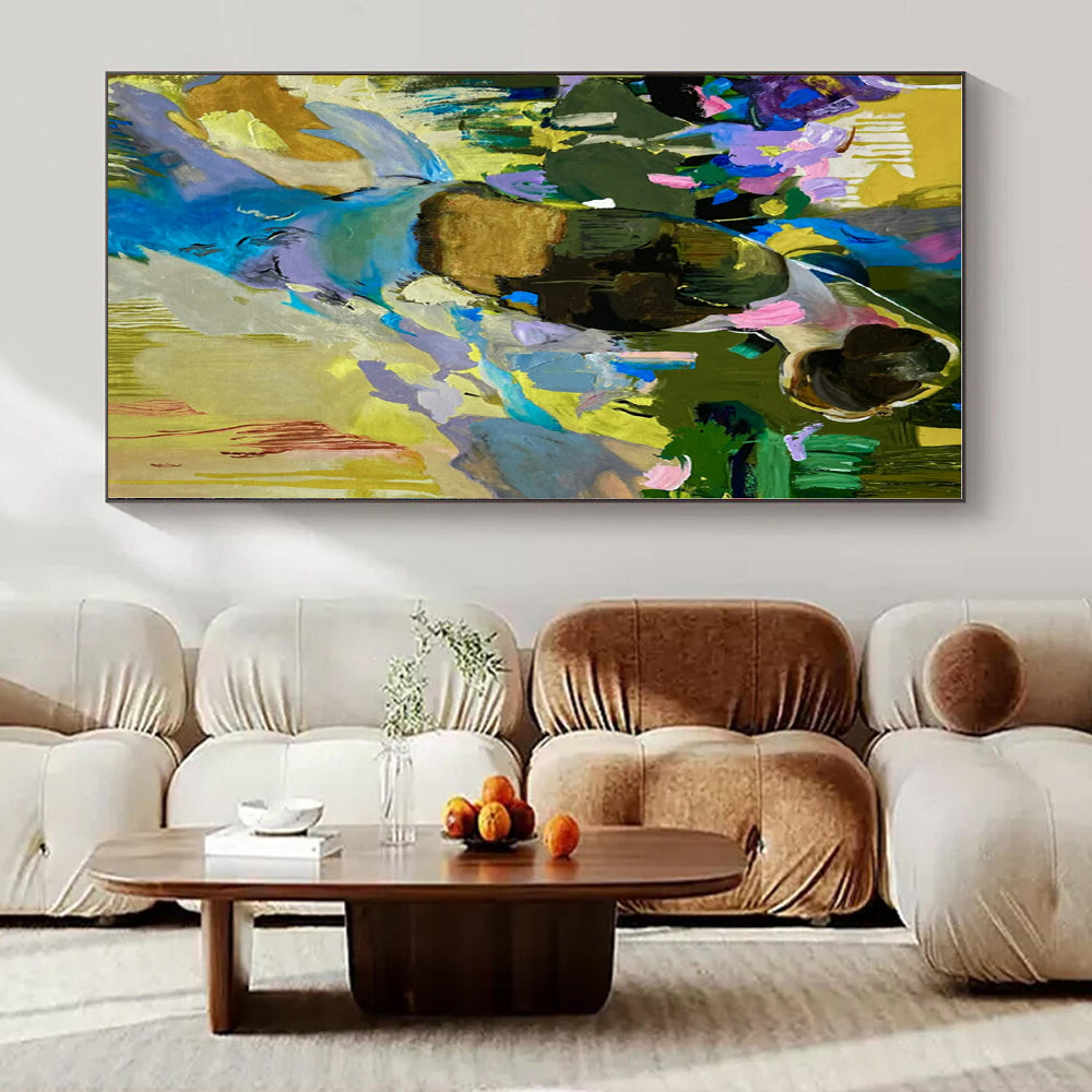 Colorful Figure in Nature - Abstract Figurative Painting CT1231