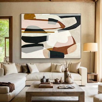 “Colorful Abstract Shapes”，Abstract Geometric Style CT0670