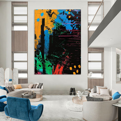 “Colorful Abstract Forest” - Abstract Landscape Painting On Canvas DTP096