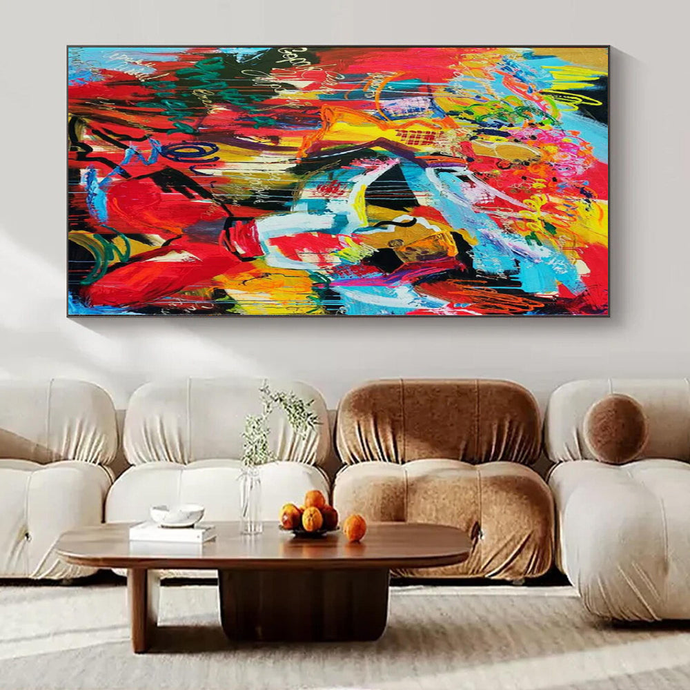 “Colorful Abstract Celebration” – Abstract Expressionist Painting CT1192