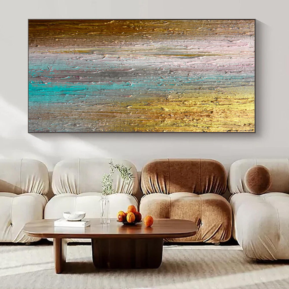 Textured Color Gradient - Mixed Media Abstract Art CT1221