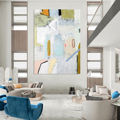 “Neutral Tones Abstract - Muted Hues and Subtle Details” Painting On Canvas CT2390