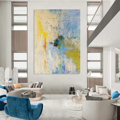Colorful Abstract Chaos - Expressionist Abstract Painting On Canvas CT2275
