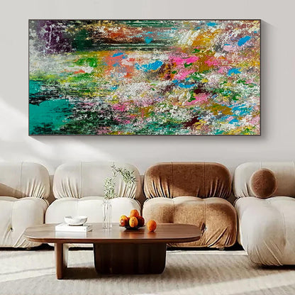 Vivid Floral Chaos - Abstract Acrylic Art CT1227