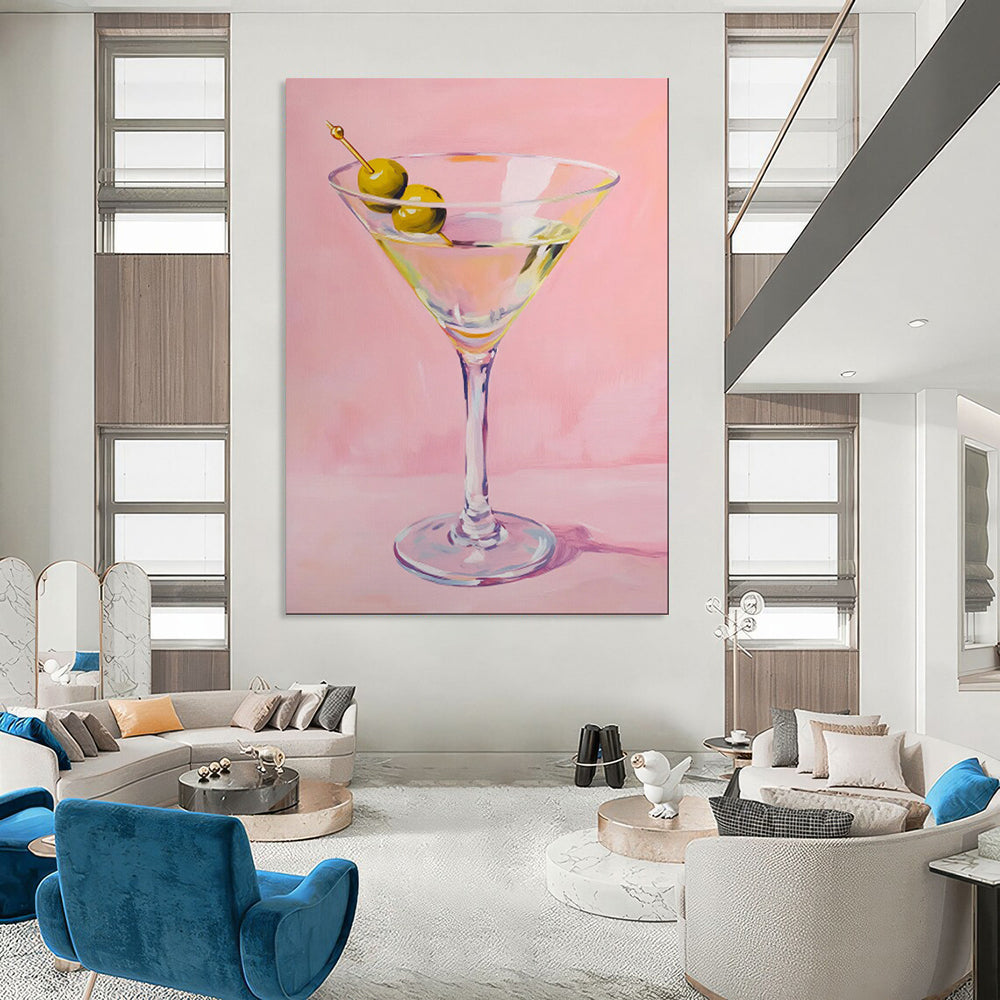 “Martini Glass with Olives” - Realistic Still Life CT2016