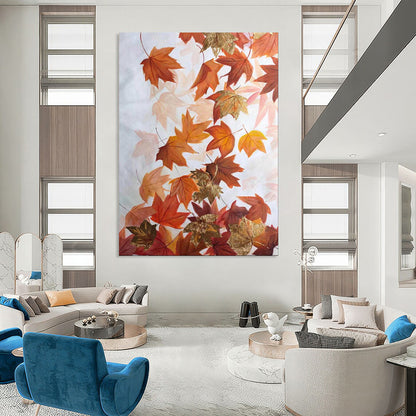 “Autumn Leaves in Gold and Rust” – Botanical Acrylic Art CT2079