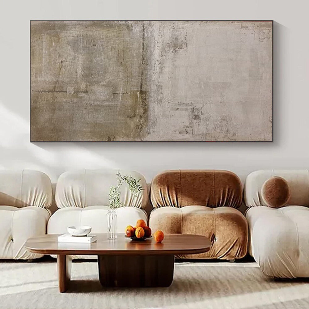 “Light - Toned Textured Abstract” ，Abstract Textured Acrylic Painting CT0957