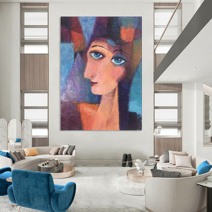 “Cubist - Style Portrait” - Cubist Figurative Painting CT1997