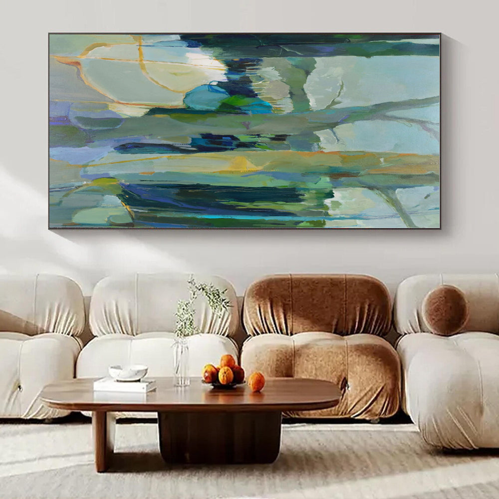 Colorful Forest Path - Abstract Landscape Acrylic On Canvas CT1307