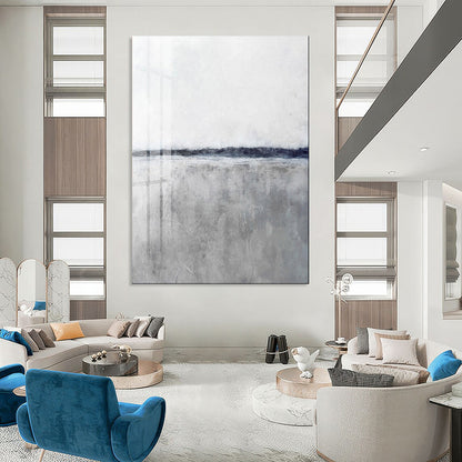 “Gray and White Landscape” - Abstract Landscape Art CT2024