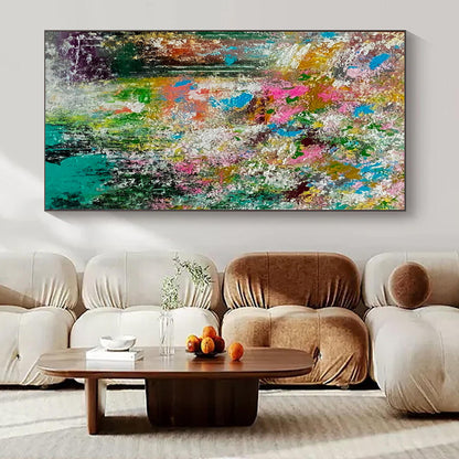 Colorful Floral Explosion - Abstract Expressionist Painting CT1226