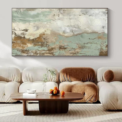 Earthy Textured Patina II - Abstract Impasto Oil CT1268