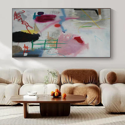 Multicolor Graffiti Abstraction - Street Art - Style Acrylic Painting CT1406