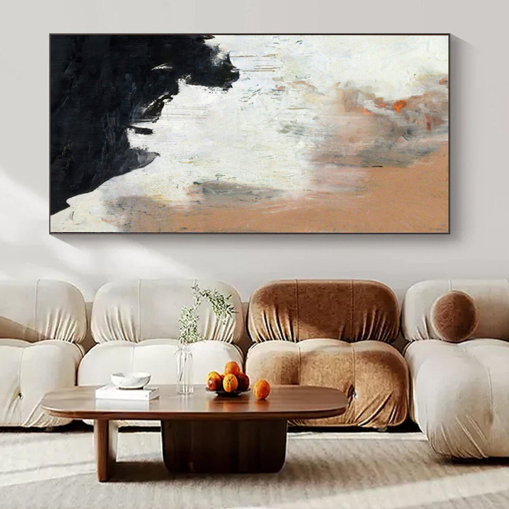 “Warm Toned Abstract Drizzle” – Abstract Expressionist Painting CT1153