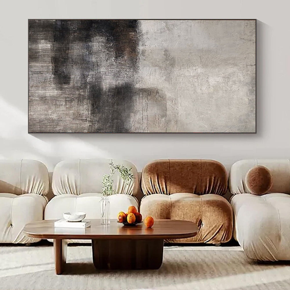 “Dark - Light Textured Abstract” ，Abstract Textured Acrylic Painting CT0961