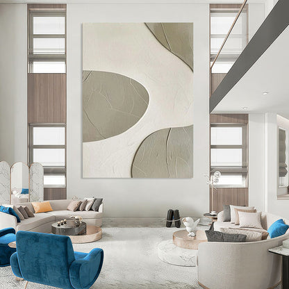 “Curved Textured Abstract” - Abstract Painting On Canvas CT2341