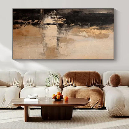 Earth - Toned Abstract Landscape - Oil on Canvas CT1217