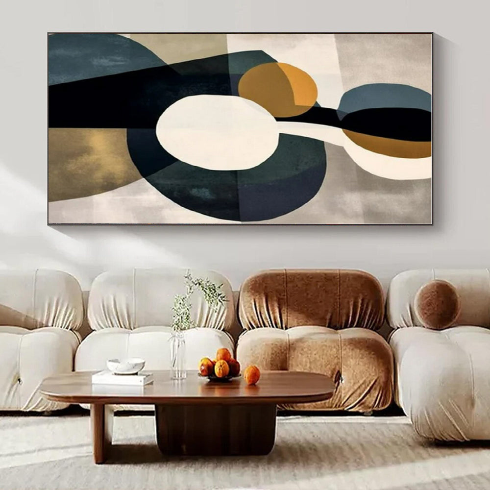 Organic Geometry: Circles & Ovals - Abstract Bauhaus - Style Print CT1249
