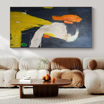 Dark - Background Color - Block Abstraction - Minimalist Abstract - Style Acrylic Painting CT1412