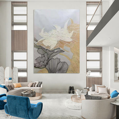 Line - Drawn Flowers Decorative Abstract Art CT1958