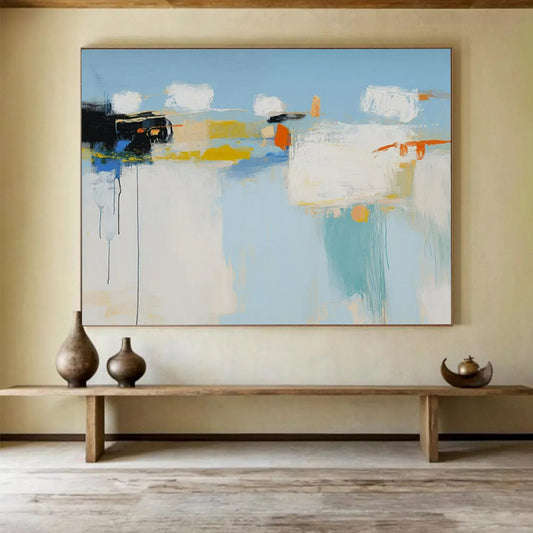 “Colorful Abstract Composition” – Abstract Expressionist Acrylic Painting CT1757