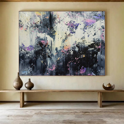 “Moody Abstract Forest” – Expressionistic Nature Acrylic Painting CT1752