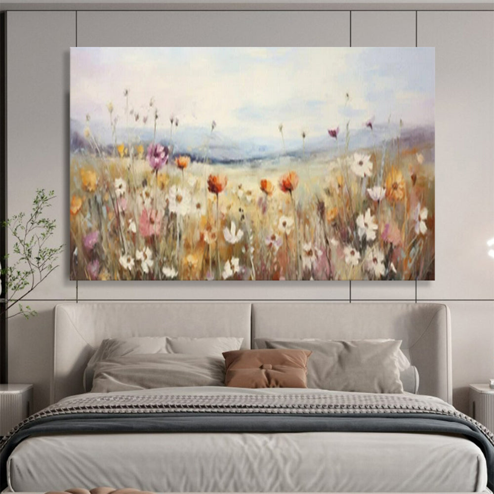 “Wildflower Meadow Magic” – Pinks, yellows, purples in loose, impressionistic floral strokes CT1699