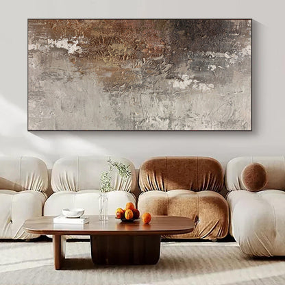 Large-Scale Custom Hand-Painted Abstract Canvas for Dining Room & Hotel Corridors