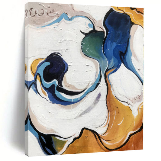 “Fluid Color Swirls” Abstract Acrylic Art CT0290