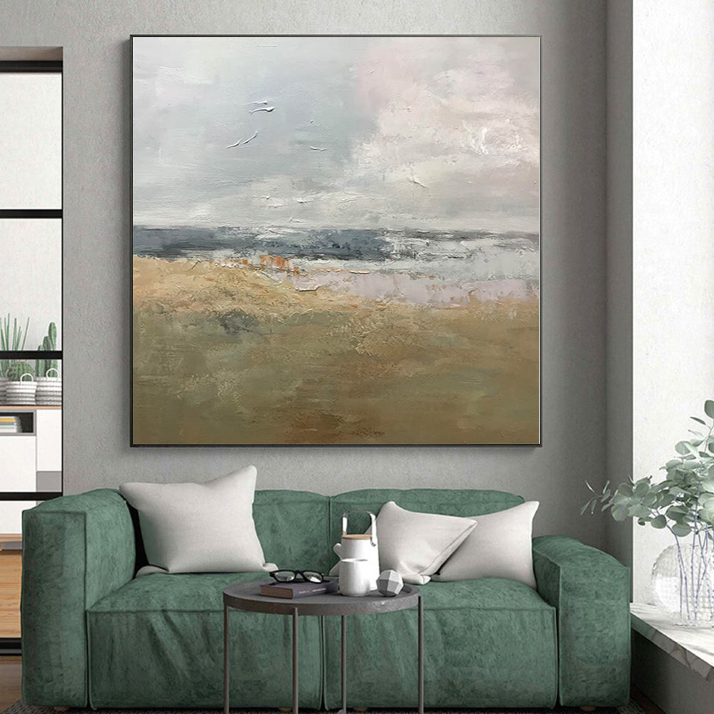 “Muted Landscape Impressions” Abstract Acrylic Art CT0308