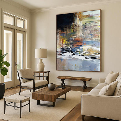 “Colorful Abstract Chaos” Abstract Acrylic Art CT0341