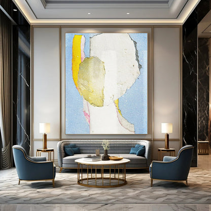 “Collage Portrait 3” - Mixed - media Abstract Portrait Painting On Canvas CT2225