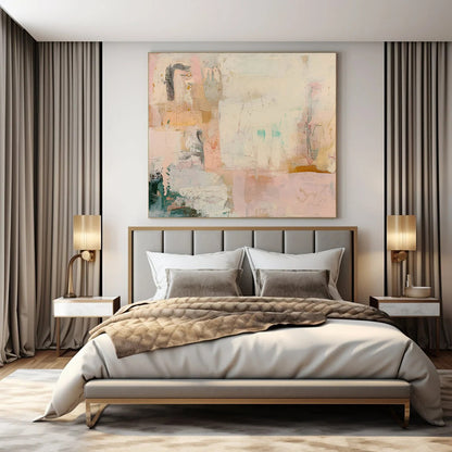 “Pastel Abstract” ，Abstract Expressionist Acrylic Painting CT0942