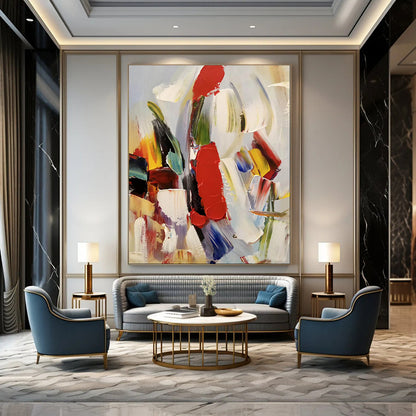 Color Explosion Abstract Expressionist Masterpiece CT1955