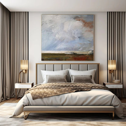 “Soft Toned Abstract Landscape” – Abstract Landscape Painting CT1140