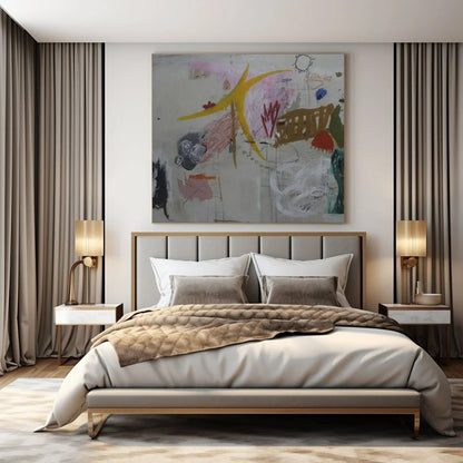 Mixed - Element Abstraction - Mixed - Media Abstract Painting CT1408