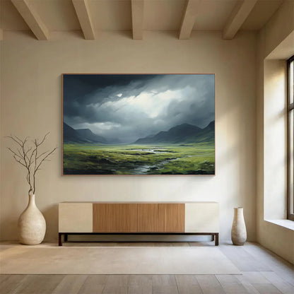 “Dark and Light Landscape” Painting On Canvas DKH170