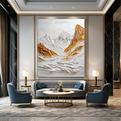 “Textured Mountain Majesty” – 3D Impasto Landscape Art CT2072