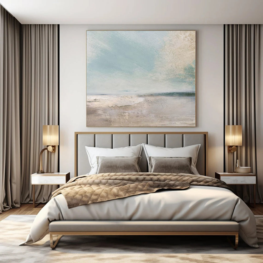 “Soft - Toned Abstract Landscape” – Impressionistic Landscape Painting CT1102