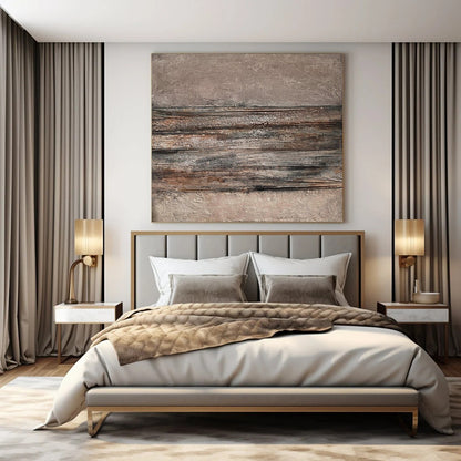 “Brown - Black Layered Textures” – Abstract Layered Art CT0968