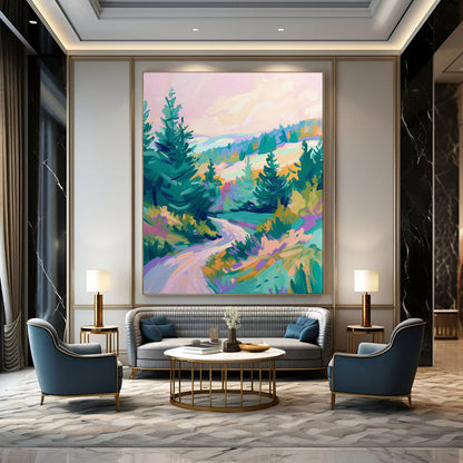“Colorful Mountain Path” - Contemporary Landscape CT2014