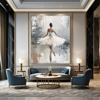 “Impressionistic Ballerina” – Oil Painting On Canvas CT2174